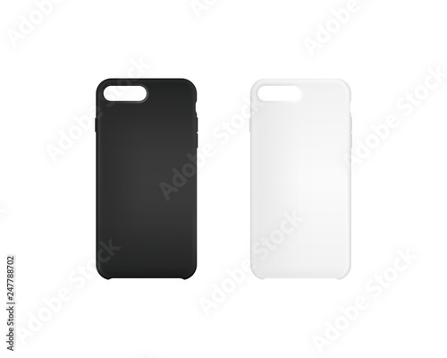 A set of phone covers. Realistic templates for design.