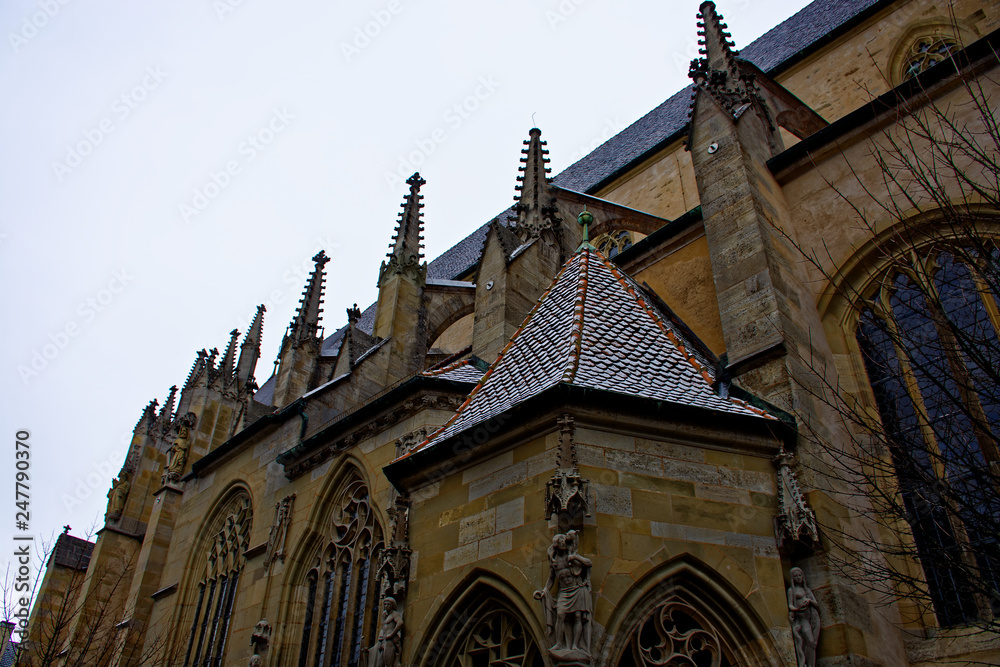 Fototapeta premium the ancient beauty of the city of Rothenburg ob der Tauber is fascinating