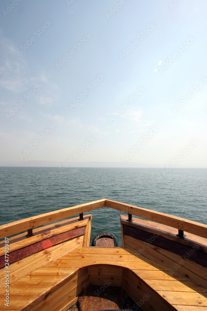 Boat on the Sea of Galilee, Israel