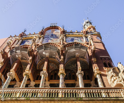 Barcelona, Spain, the Palace of Catalan music