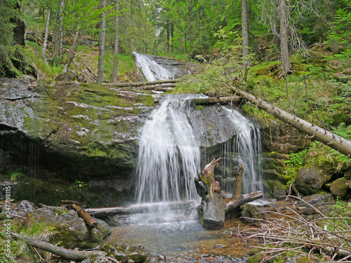 Rieslochwasserfälle - Risslochwasserfälle bei Bodenmais, obere Stube, größter Wasserfall im Bayerischen Wald photo