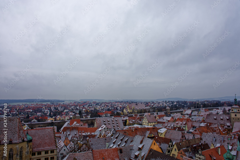 the ancient beauty of the city of Rothenburg ob der Tauber is fascinating