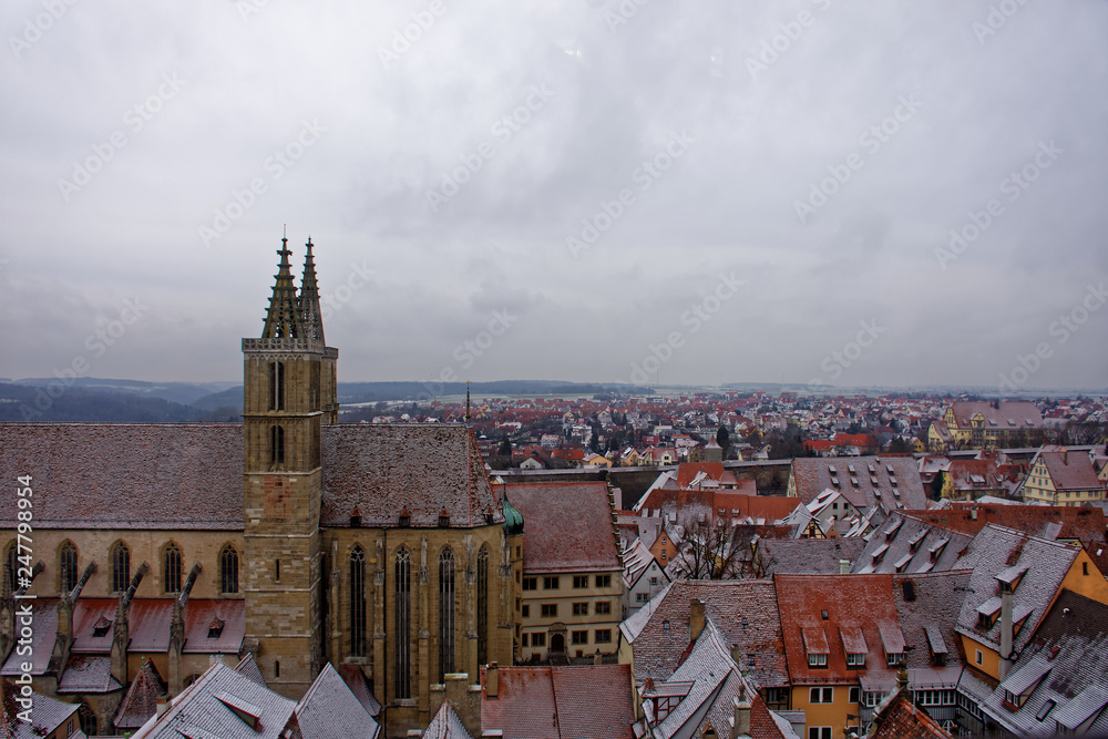 the ancient beauty of the city of Rothenburg ob der Tauber is fascinating