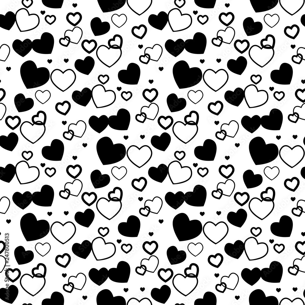 Heart background - seamless heart shape texture. Love vector. Heart background - seamless heart shape texture. Love vector.