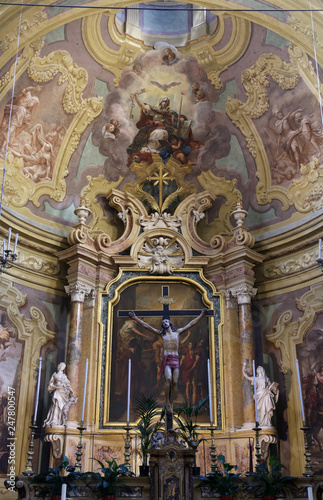 Altar in the church of Saint Vitale. Parma. Emilia-Romagna. Italy