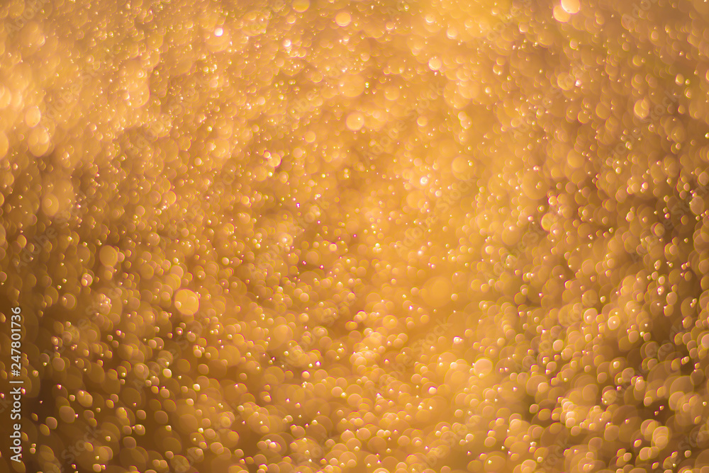 Gold bokeh abstract background
