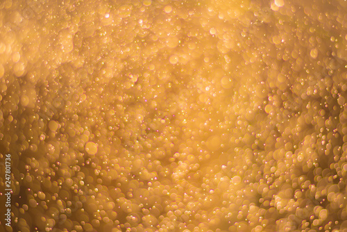 Gold bokeh abstract background