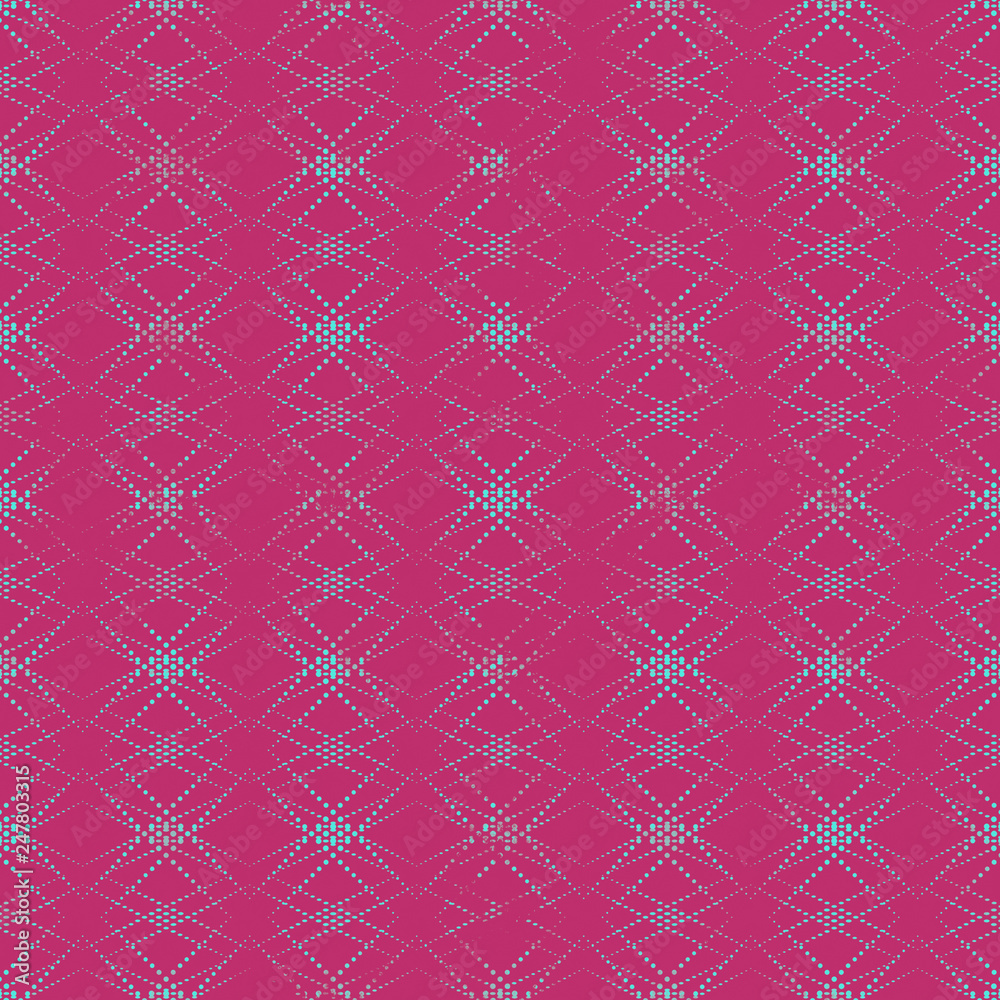 Seamless abstract pattern. Texture in red and turquoise colors.