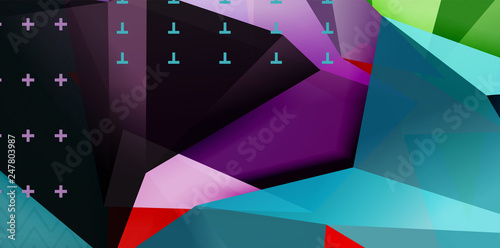 Triangular low poly background design