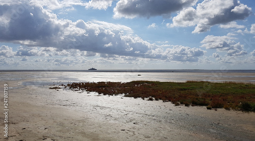 Strand; Roemoe; Daenemark; Faehre, Sylt photo