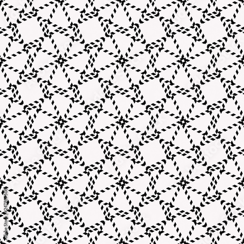 Abstract pattern. Seamless black and white texture.