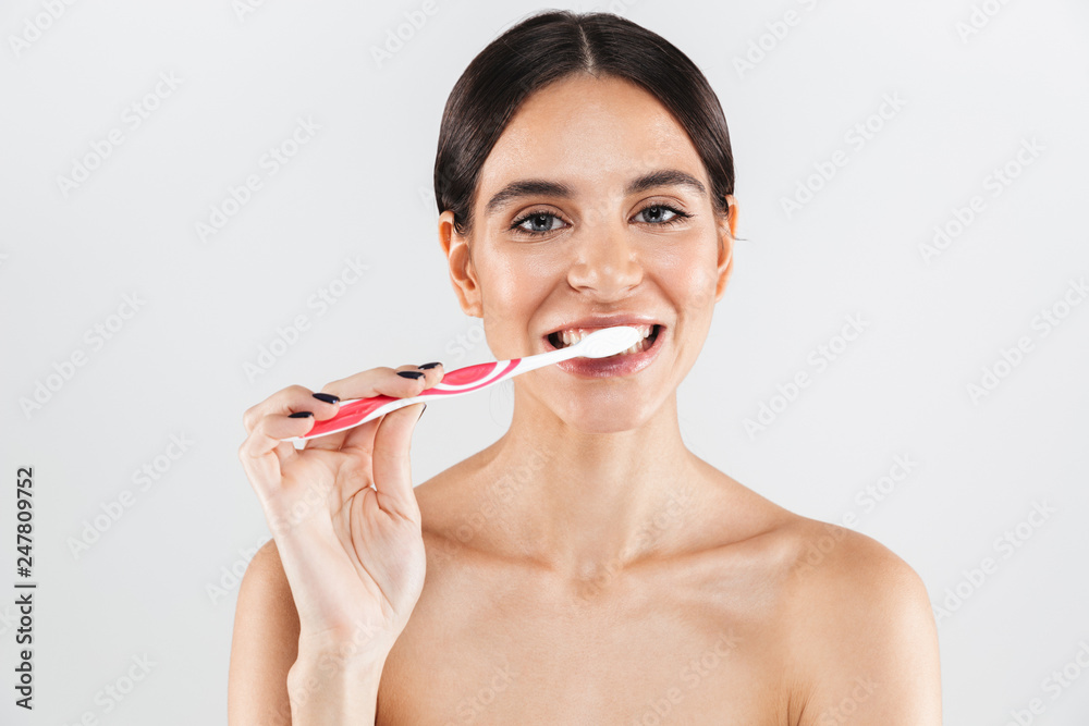 Beauty portrait of an attractive healthy woman standing Beauty portrait of an attractive healthy woman standing