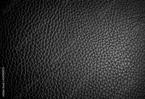 Black leather texture background 