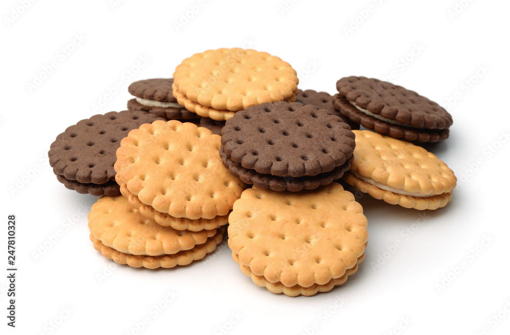 Pile of sandwich biscuit Pile of sandwich biscuit