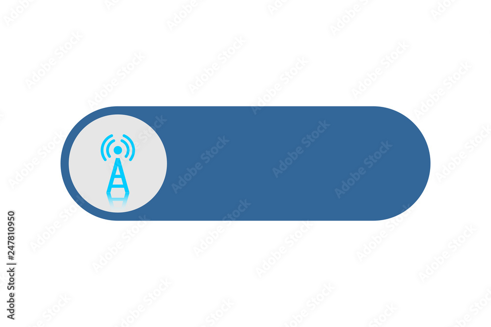 Cell Phone Tower, WIFI Antena black vector icon Cell Phone Tower, WIFI Antena black vector icon