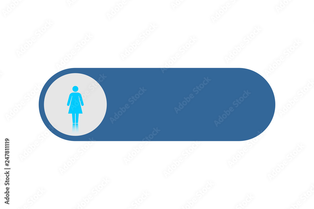 Wc icon. Toilet and restroom icon.Female symbol. Wc icon. Toilet and restroom icon.Female symbol.