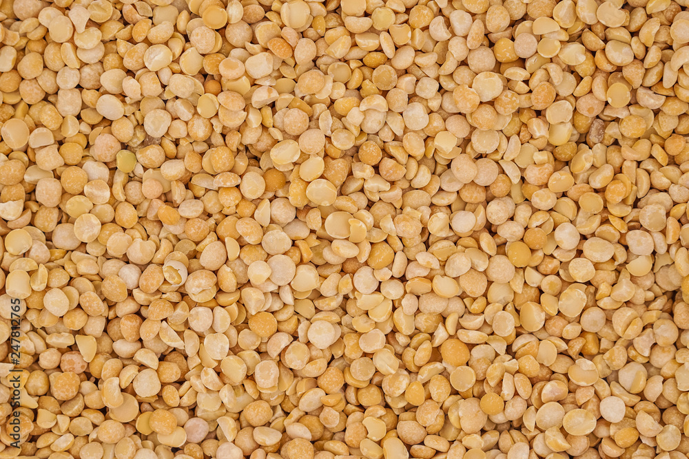 Dry yellow split peas background texture Dry yellow split peas background texture