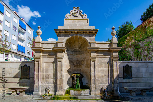 the Burgas fountain, hot and medicinal thermal water in the city of Ourense