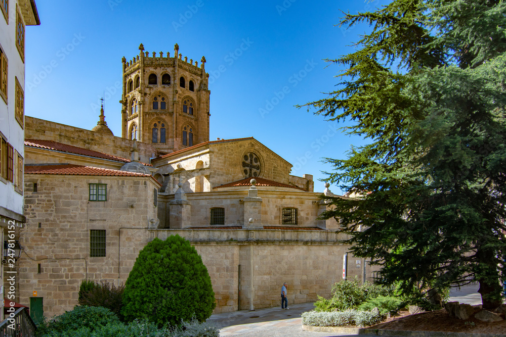 gothic dome of the cathedral of Orense, dedicated to San Martin