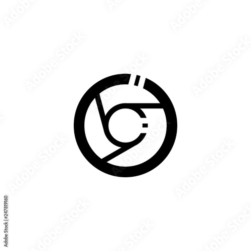 Focus kamera vector icon