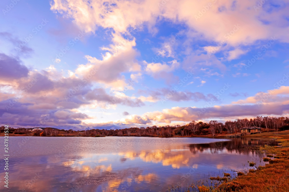 natural scenery of the princess lake of Ulan cloth in Inner Mongolia natural scenery of the princess lake of Ulan cloth in Inner Mongolia
