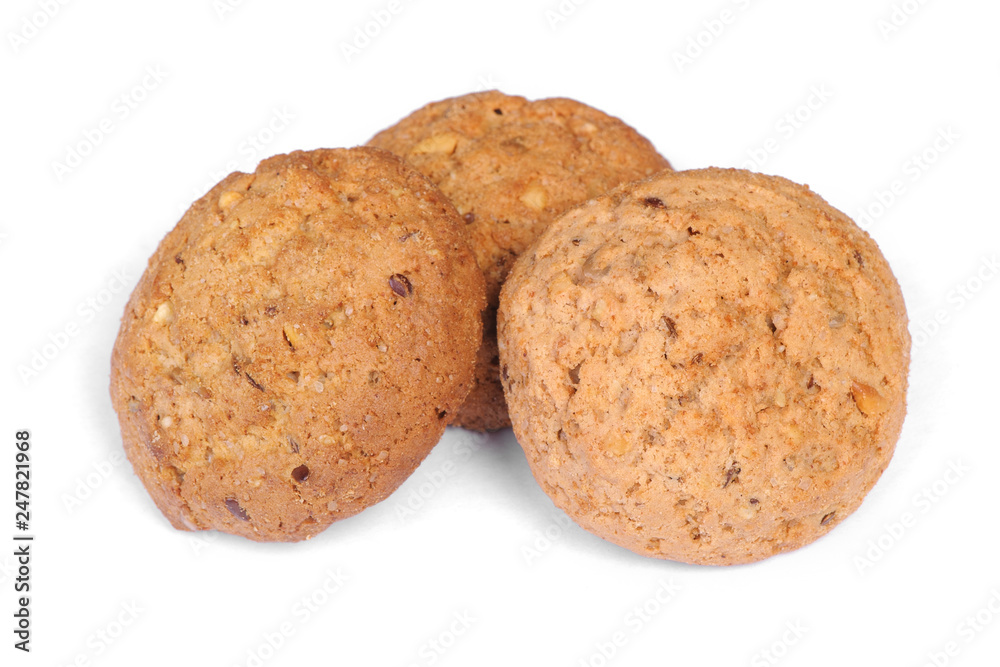 Stack of tasty oatmeal cookies Stack of tasty oatmeal cookies