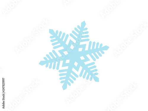 Detailed Snowflake Vector Design - Christmal Time and Holiday Season with cold and snowy weather in the winter © Sanseven