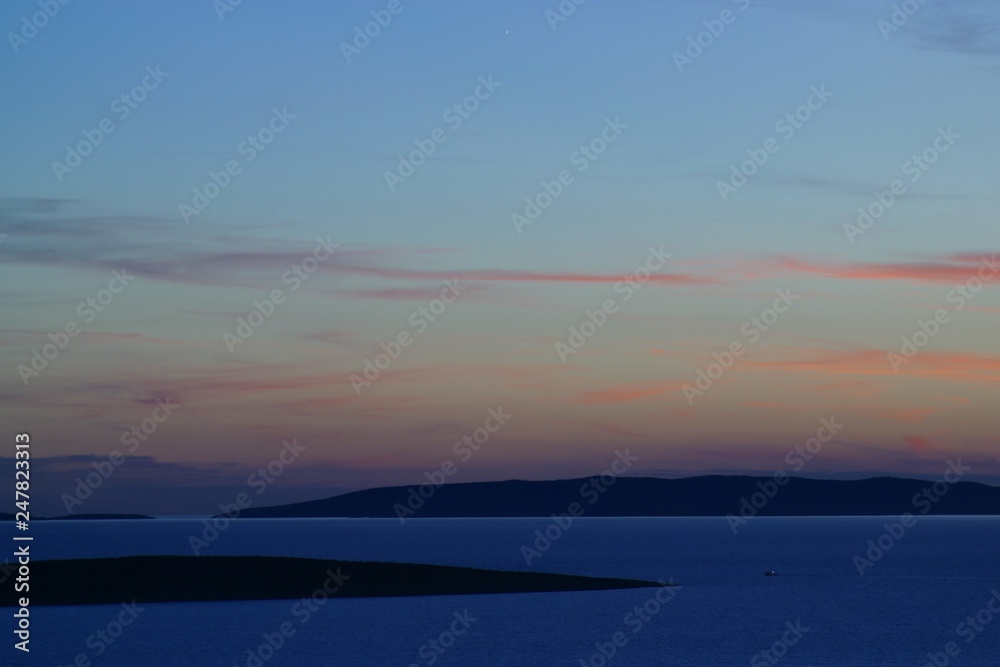 Sundown, Adriatic sea, Croatia