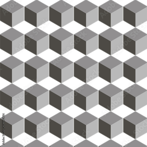 Cubes seamless pattern background