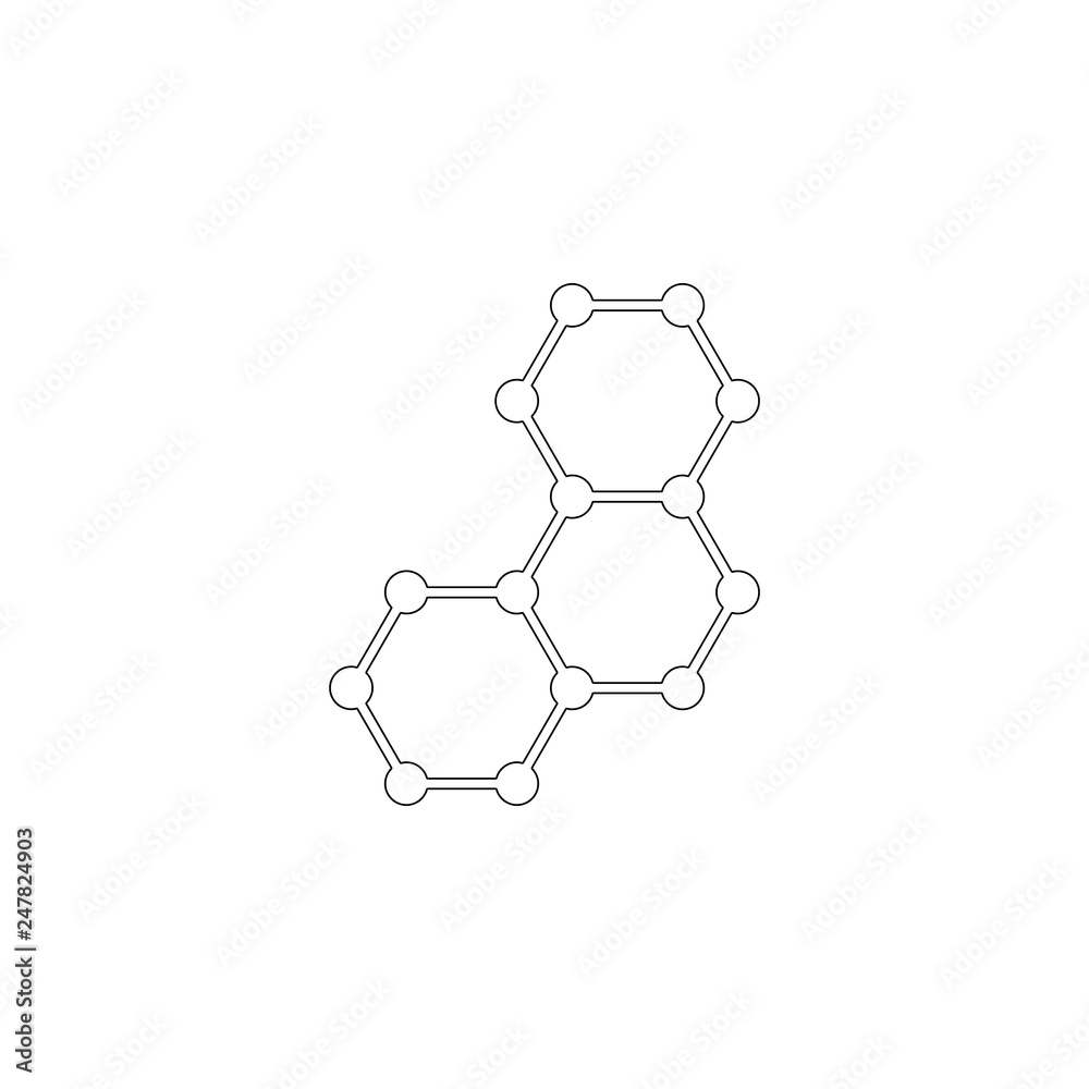Fototapeta premium Molecule. flat vector icon
