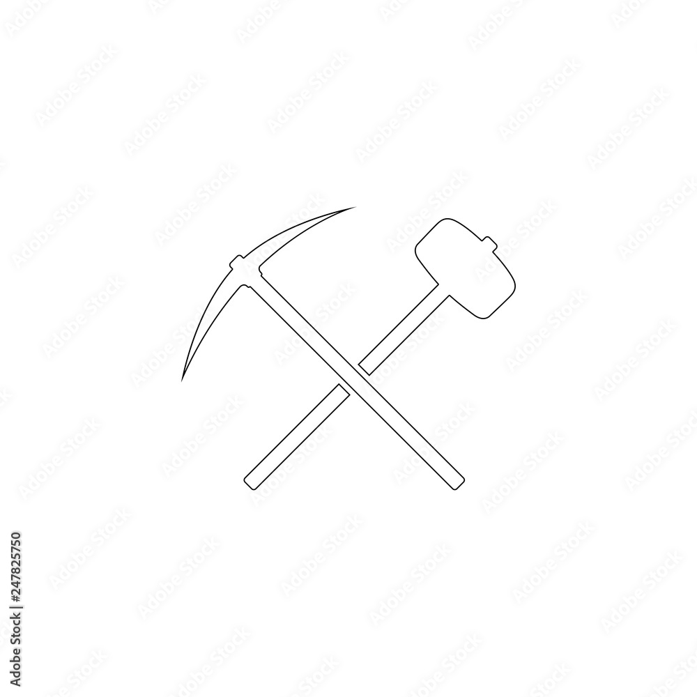 Axe. flat vector icon Axe. flat vector icon