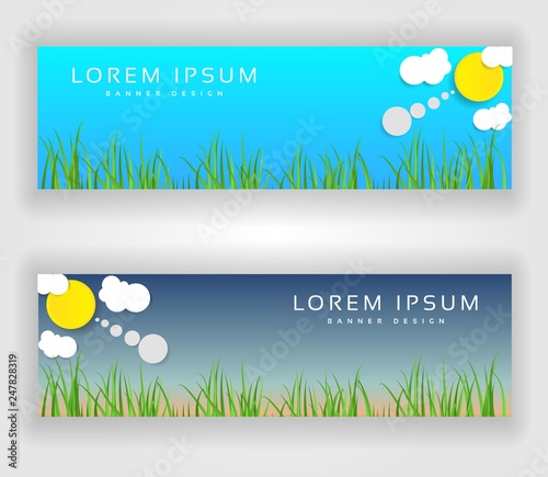 Vector website header or banner