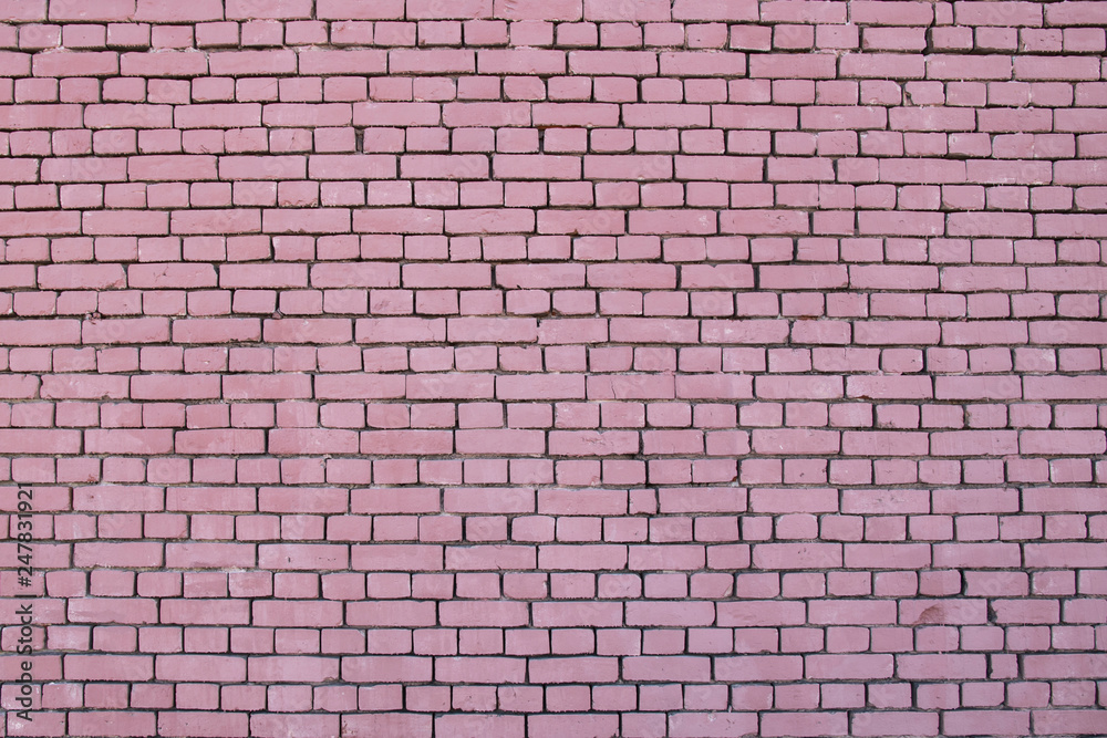 Brick wall in red color, background Brick wall in red color, background