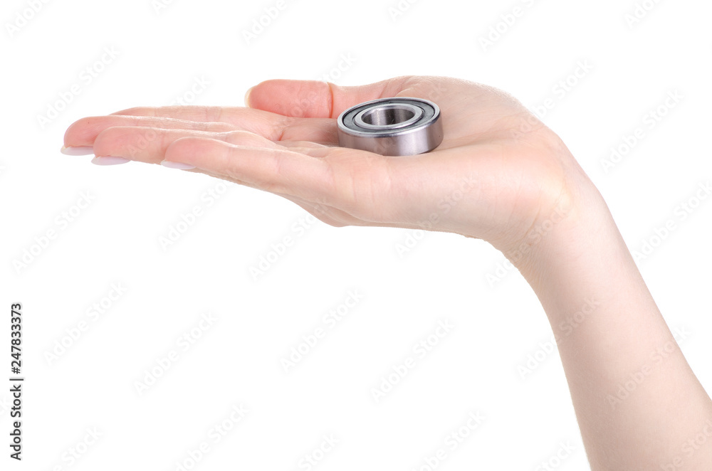 Fototapeta premium Bearing in hand on white background isolation