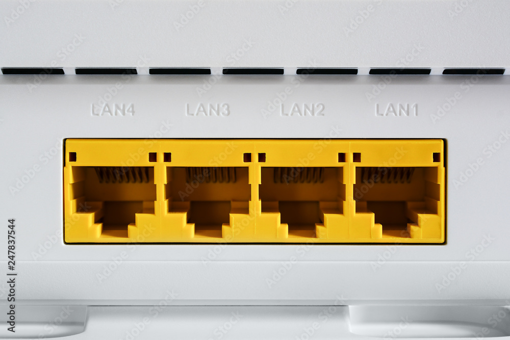 VDSL modem, combined device for modulation and demodulation. Network ...