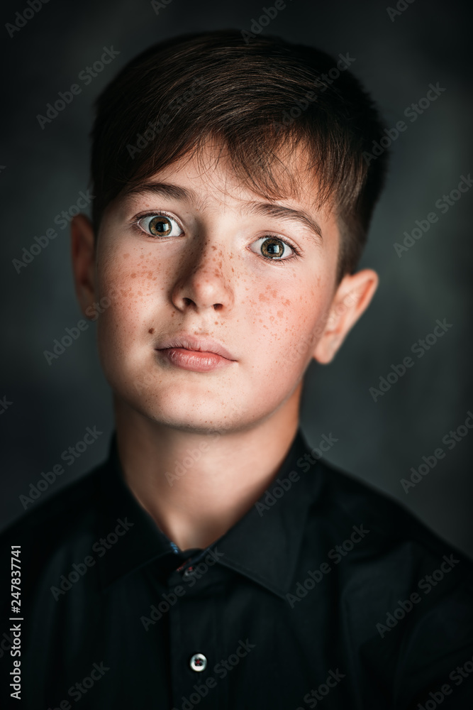 portrait with black portrait with black