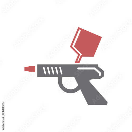 Car painting icon on white background for graphic and web design, Modern simple vector sign. Internet concept. Trendy symbol for website design web button or mobile app