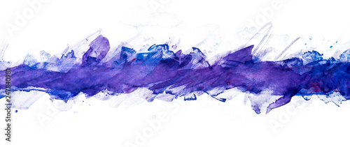 splash watercolor painting background elements band blue with a touch of purple