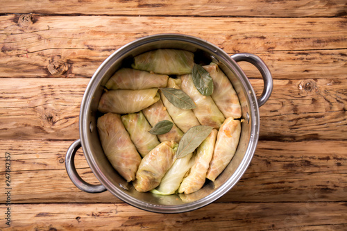 raw cabbage rolls