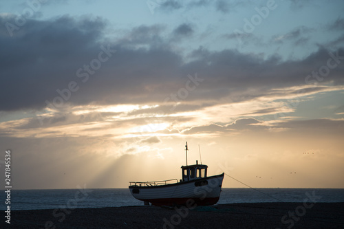Sunrise Fishing Ships
