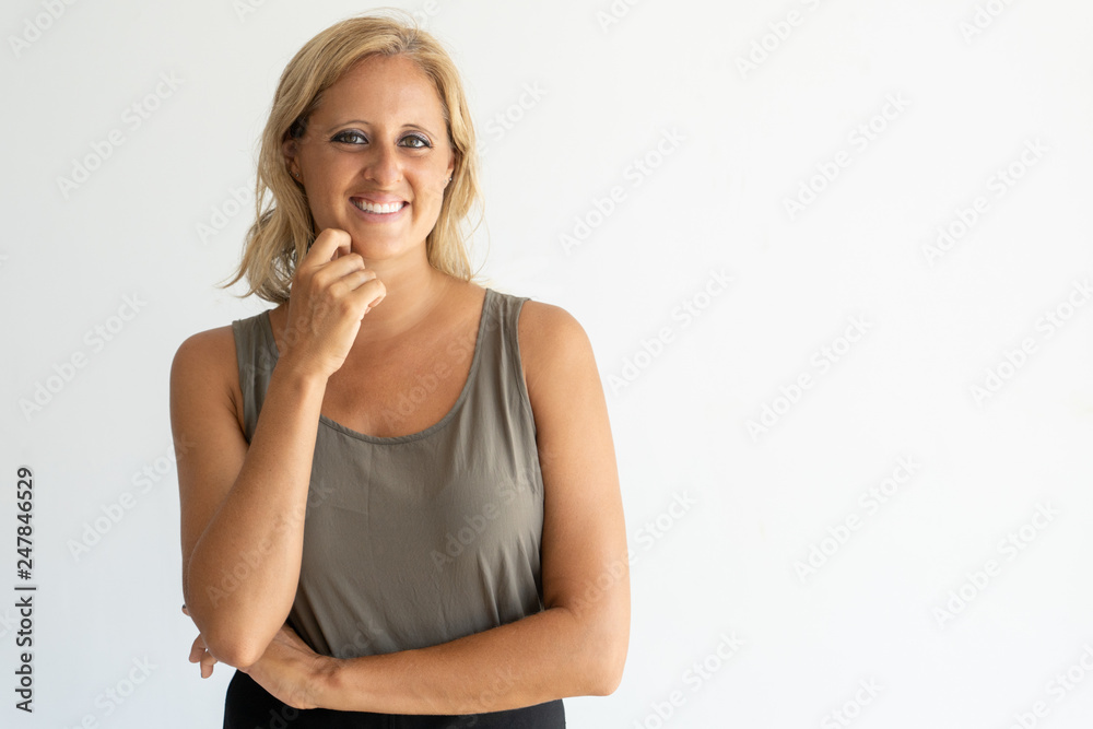Portrait of pretty smiling mature woman Portrait of pretty smiling mature woman