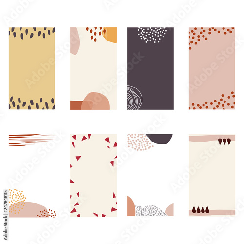 Abstract stoies template, vector