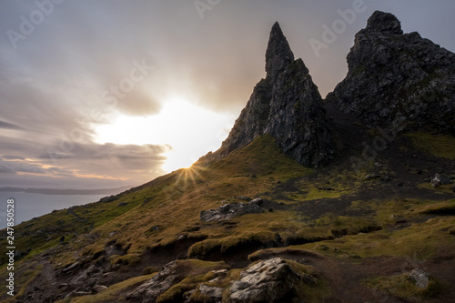 The Landscape Around the Old Man of Storr and the Storr Cliffs, Isle of Skye, Scotland, Wielka Brytania