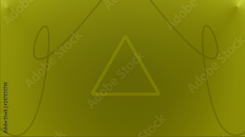 Yellow abstract triangle background gradient