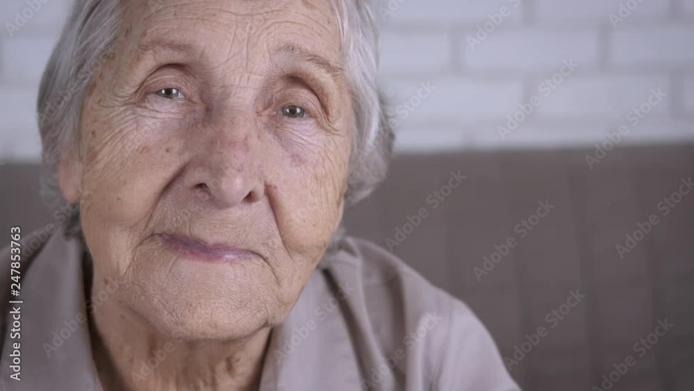 Happy old age. Portrait of a happy granny. Happy old age. Portrait of a happy granny.