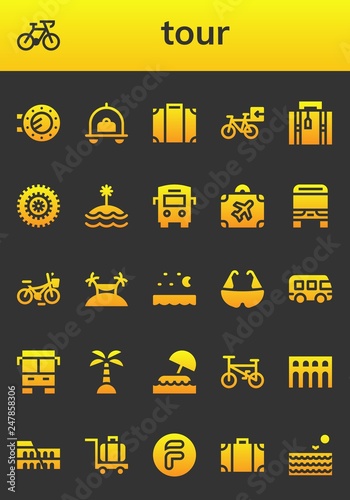 tour icon set