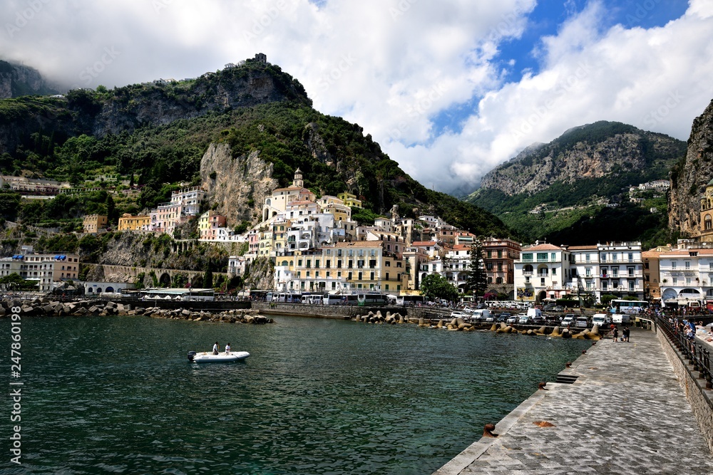 The harbour of Amalfi
