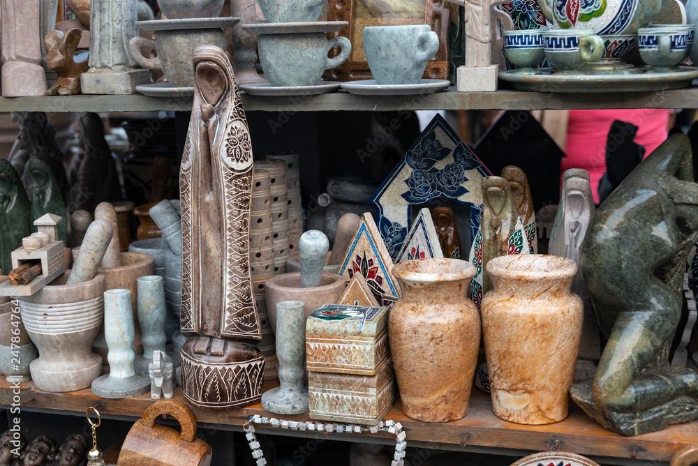 Ταπετσαρία Craft in soapstone handicraft fair, Ouro Preto, MG, Brazil