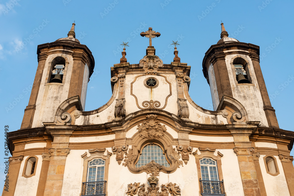 Church of the Nossa Senhora do Carmo in Ouro Preto, Brazil
