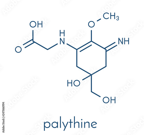 Palythine sunscreen molecule. Skeletal formula.